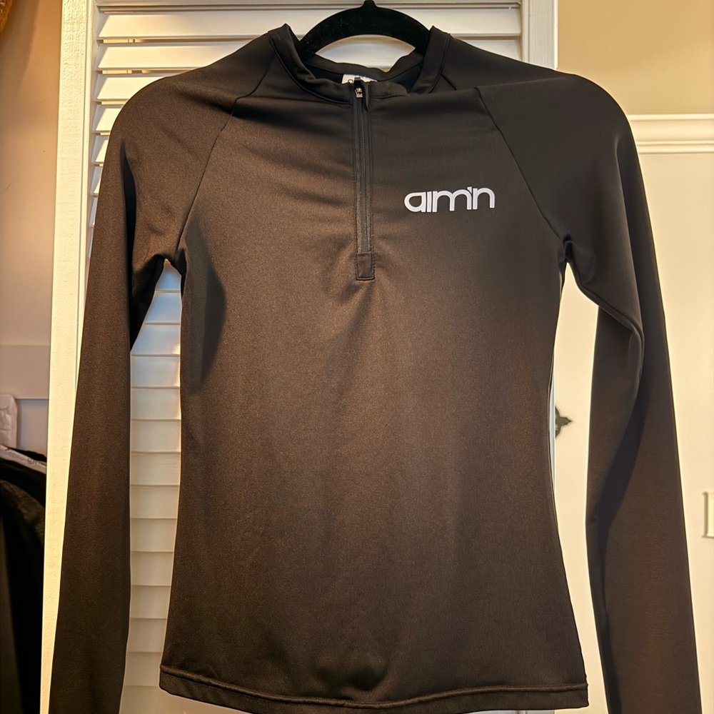 Aim'n Women's Black Quarter-Zip Sweatshirt
